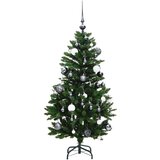  Umjetno božićno drvce 150 LED sa šarkama i kuglicama 120 cm | shoptok.hr
