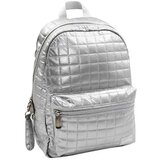 Luna Must... Pearl Srebrna prešita šolska torba, nahrbtnik 26x14x36cm | Shoptok.si