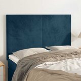  Uzglavlje tamnoplavo 144x5x118/128 cm baršunasto | shoptok.hr