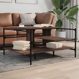 vidaXL Stolić za kavu boja hrasta 100x100x48 5 cm konstruirano drvo | shoptok.hr