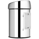 Brabantia Jeklen koš za smeti na dotik v sijajno srebrni barvi 3 l Touch Bin – | Shoptok.si