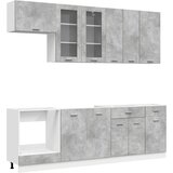  Kuhinjska jedinica LYON 8 pcs Betonska siva Konstruirano drvo | Eponuda.com