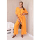 Kesi Set of bright orange blouse and trousers Cijene