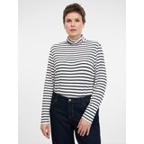 Orsay Navy Blue Women's Striped Long Sleeve T-Shirt - Women's | Shoptok.si
