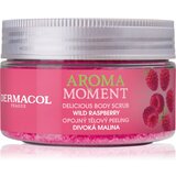 Dermacol Aroma Moment Wild Raspberry šećerni peeling za tijelo s mirisom maline 200 g | shoptok.hr