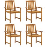Maison Chic Vrtni stoli - Stol za vrt 4 kosi trden akacijev les JS1588, (21877306) | Shoptok.si