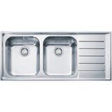 Franke 101.0199.895 Neptun NEX 621/2 dvojno pomivalno korito iz nerjavnega jekla | Shoptok.si