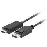 Lanberg CA-DPHD-11CC-0018-BK cable gender changer DisplayPort HDMI Black | shoptok.hr