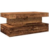  Stolić za kavu s LED svjetlima boja starog drva 90 x 50 x 40 cm | Shoptok.si