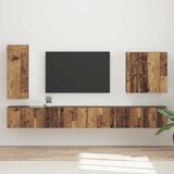  Set zidnog ormarića za TV Zidne 6 pcs Staro drvo | shoptok.hr
