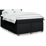 Maison Chic Box spring posteljni - Vzmetna postelja z vzmetnico črn 140x190 cm blago SL4335, (21888561) | Shoptok.si