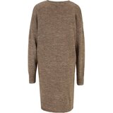 Pieces Tall Pletena obleka 'JULIANA' svetlo rjava | Shoptok.si