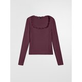 Sinsay Bluza s dugim rukavima i čipkom na dekolteu | shoptok.hr