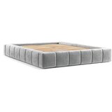 Maison de Rêve Svijetlo sivi tapecirani bračni krevet s prostorom za odlaganje s podnicom 160x200 cm Aruba L – | shoptok.hr