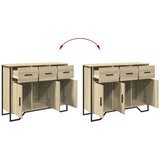 vidaXL Komoda sonoma hrast 97x32,5x74,5 cm inženirski les | Shoptok.si