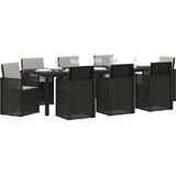  Vrtni set za objed s jastukom 9 pcs Antracit i Svjetlosiva PP | shoptok.hr
