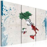  Slika - Map of Italy - triptych 90x60 Cijene