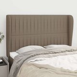  Uzglavlje s ušima smeđesivi 147x23x118/128 cm od tkanine | shoptok.hr