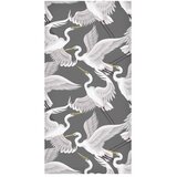  Tapeta - Flying birds – a delicate pattern of white and grey herons on a grey background 50x1000 Vodootporna | shoptok.hr