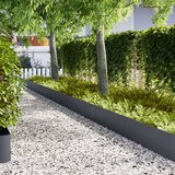 vidaXL Antracit Jeklo 100 x 0,5 x 30 cm Trajno Robovi vrta u