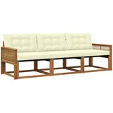  Set vanjskih sofa 3 kom. Prirodna i krem | shoptok.hr