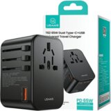Usams OMREŽNI ADAPTER 1XUSB+2XUSB-C T62 65W 4V1 ZA TELEFON ČRN, (21974961) | Shoptok.si
