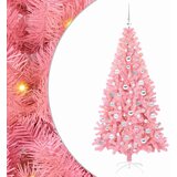 vidaXL Božično drevo med 300 LED z stojalom Roza 180 cm PVC | Shoptok.si