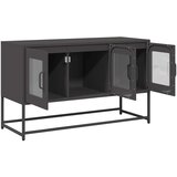 TV omarica črna 100,5x39x60,5 cm Hladno valjano jeklo, (21747089) | Shoptok.si