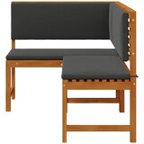  Vrtna stolica Smeđa 140 x 100 x 91cm Čvrsto drvo akacije | Eponuda.com