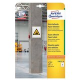 Avery Zweckform Papirne etikete s super močnim lepilom, 105 x 148 mm | Shoptok.si