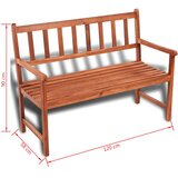  Vrtna klupa 120 cm od masivnog bagremovog drva | shoptok.hr