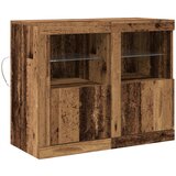 vidaXL Bočni Ormari s LED Svjetlima 2 kom Stari Drvo 41x37x67 cm | shoptok.hr