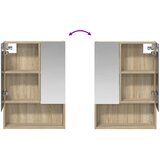  Kupaonski ormar s ogledalom Sonoma hrast 50 x 14,5 x 70 cm | shoptok.hr