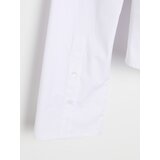 Sinsay Pamučna jednobojna slim fit košulja | shoptok.hr