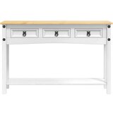  Konačna Stolić Bijelo 114 x 34 5 x 73 cm Čvrsto borovo drvo | shoptok.hr