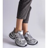 Gemre Silver sneakers on a chunky sole Adoma | Eponuda.ba