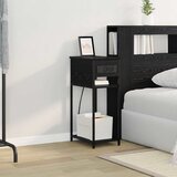  Noćni ormar Crni hrast 41 x 28 x 76 cm Konstruirano drvo | Eponuda.ba