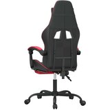 Vrtljiv gaming stol z oporo za noge črno in rdeče umetno usnje, (20701183) | Shoptok.si
