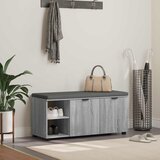  Klupa za hodnik s jastukom Sivi Sonoma 100 x 38 x 46 cm | shoptok.hr