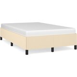 vidaXL Posteljni okvir krem 120x190 cm tkanina | Shoptok.si