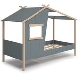 Marckeric Zeleni dječji krevet od masivnog bora u obliku kućice 90x190 cm Luba – | shoptok.hr