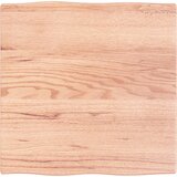 vidaXL Mizna plošča svetlo rjava 60x60x2 cm obdelana trdna hrastovina Cene