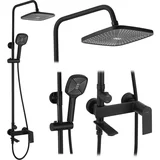 Tuš set REA STORM BLACK MATT