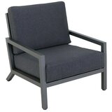 SUNFUN Vrtni fotelj Maja (d 85 x š 76,5 x v 76,5 cm, aluminij in tekstil, antracit) | Shoptok.si
