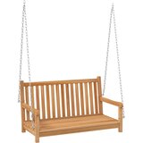  Klupa za ljuljanje od masivne tikovine 114 x 60 x 64 cm | shoptok.hr