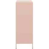  Visoka komoda ružičasta 68x39x103,5 cm čelik | Eponuda.com