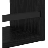  Set zidnih polica 3 pcs Crni hrast 40x16x14cm Konstruirano drvo | shoptok.hr
