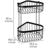 Wenko Crni metalni viseći/samoljepljiv set pribora za kupaonicu Classic – | shoptok.hr