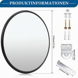 WPPQWP konveksno prometno ogledalo z nastavljivim nosilcem 30cm | Shoptok.si