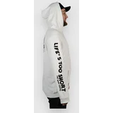 Helles In Hell Classic Pulover s kapuco off white